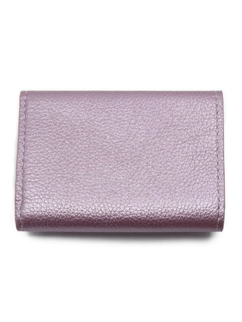 Louis Vuitton Portefeuille Lock Pink Silver Leather Coin Purse